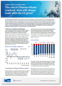 The rise of Chinese ethane crackers how will ethane trade with the US grow